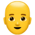 👨‍🦲 man: bald display on Apple